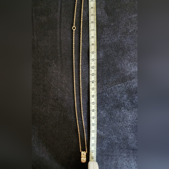 Coach Open Heart Pave CZ Gold Necklace - Picture 9 of 12